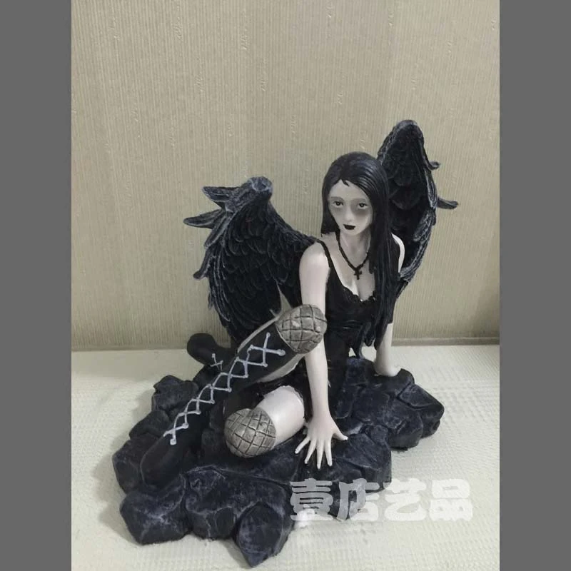 Декор для дома украшения в виде черного ангела подарок на день Святого Валентина