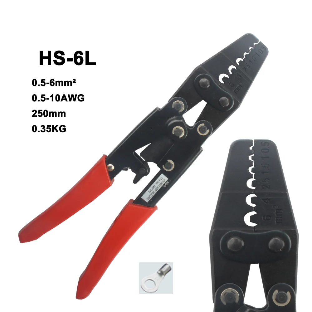 HD-6 HS-6L HS-6M HS-8 HS-14 HS-16 в японском стиле для обжима наконечников пайлер для ловли карпа терминал 1-6mm2 обжимные клещи для прессовочной машины