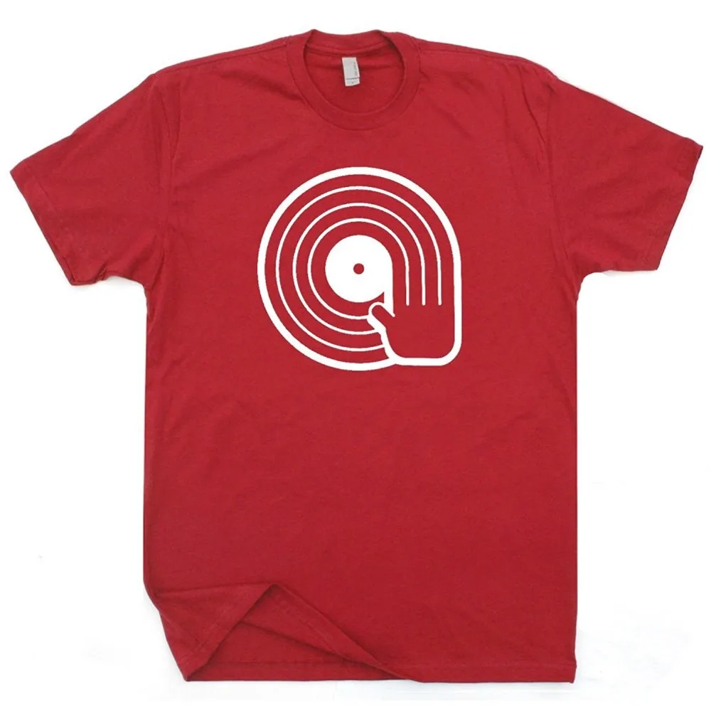 Хлопковые рубашки DJ виниловые пластинки футболка вертушки Trust Me I'm the Kiss Technics Tee