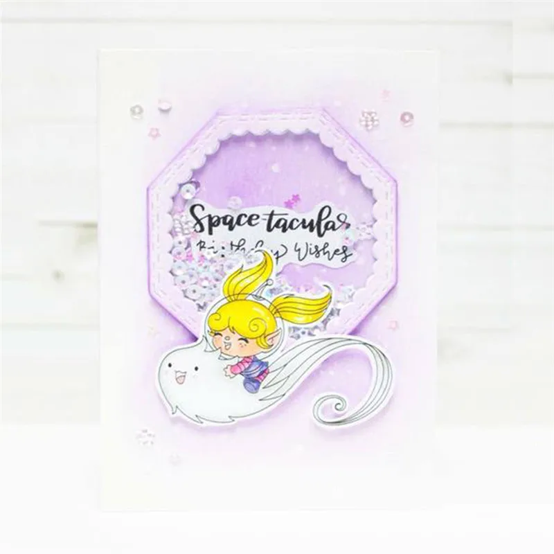 InLoveArts мм 102*102 внутри Scalloped восьмиугольник резка умирает Новый 2018 для Скрапбукинг