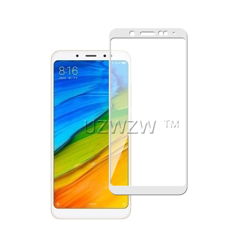 2 шт Полное покрытие из закаленного стекла для Xiaomi Redmi Note 5, Защитное стекло для экрана