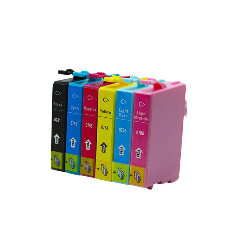 Совместимый картридж с чернилами совместим Epson Stylus Photo R260/R280/R380/RX580/RX595/RX680 printer 0781 12