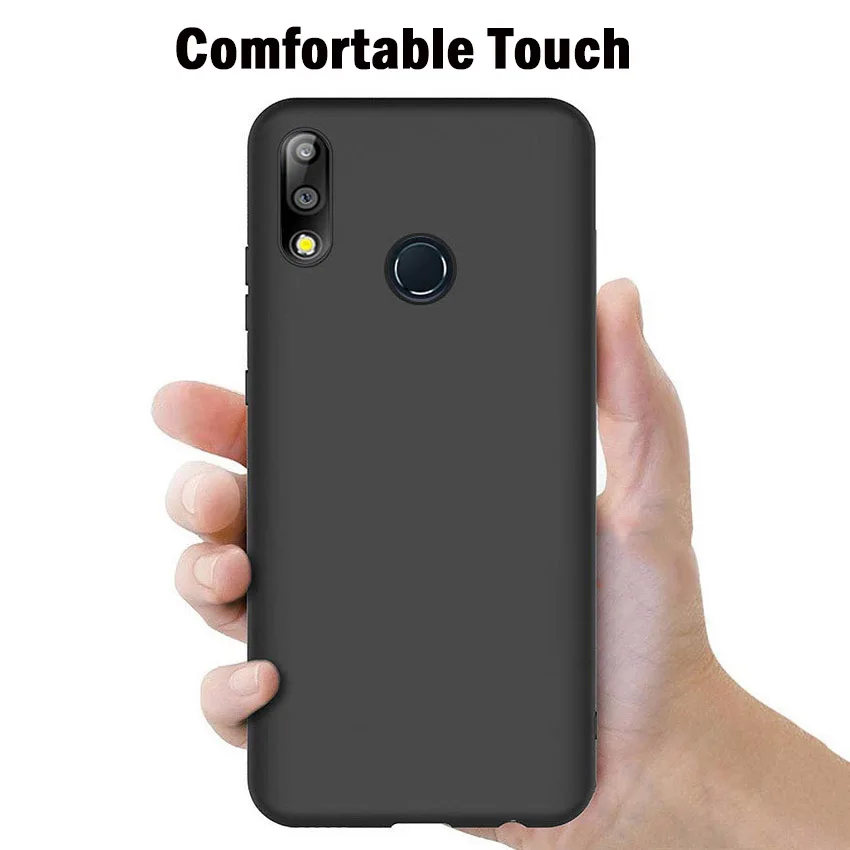 MUCHI Full Tempered Glass + Slim Matte Soft Silicone Phone Cover Case For ASUS Zenfone Max Pro M2 ZB631KL ZB633KL Cases |