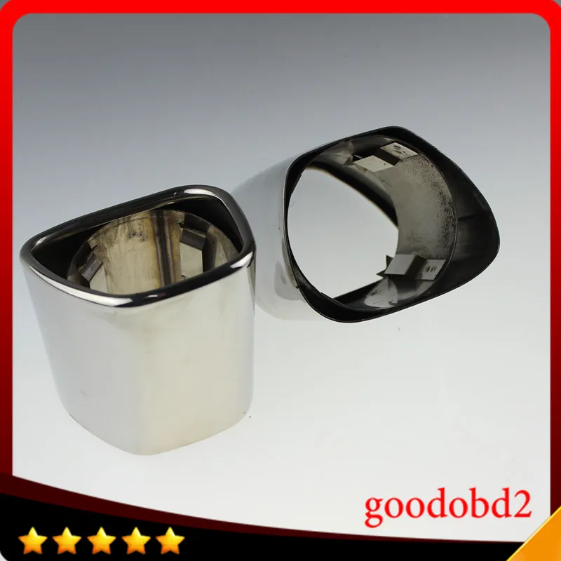 

1Pair Car Stainless Steel Auto Exhaust Muffler Exhaust Pipe Car Tail Pipes Fit For VOLVO XC90 tail pipes auto accessories pipe
