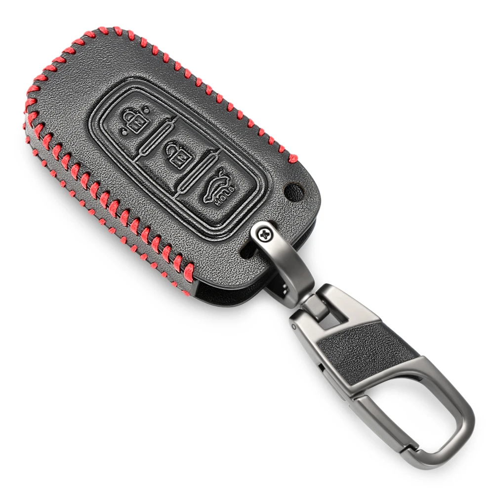 1 шт. кожаный чехол Smart Key для Hyundai Equus Genesis велостер KIA Sportage Forte Optima Soul Azera Sorento 3