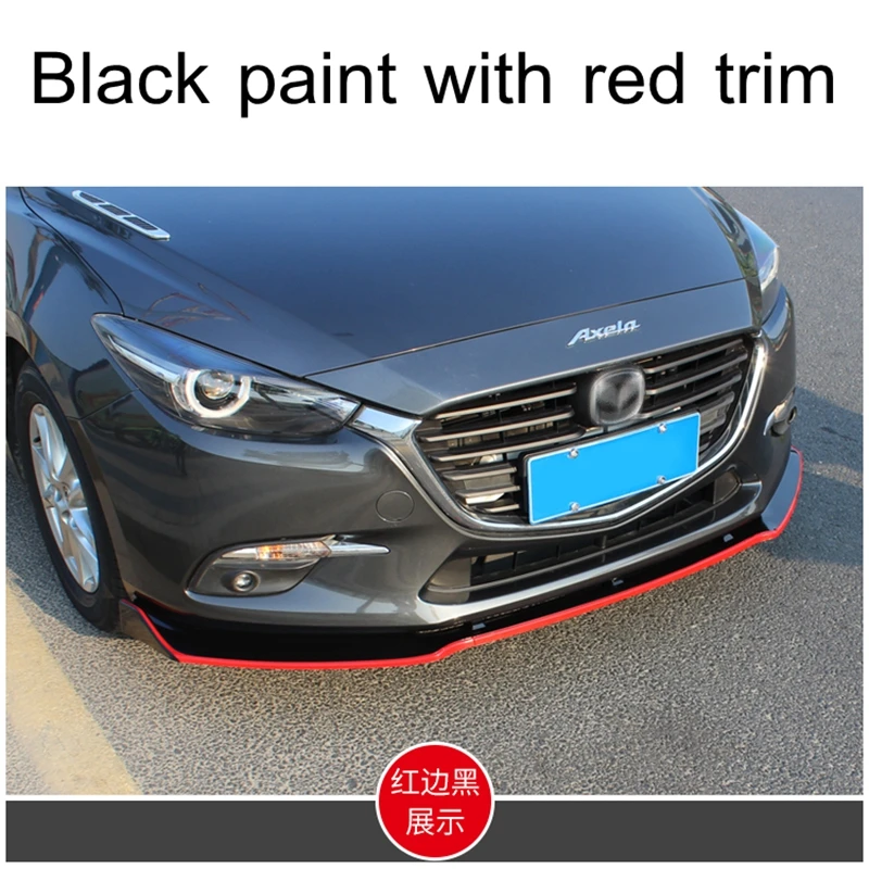 Для Mazda 3 Axela sedan- внешний вид ABS пластик трехсекционный Стиль передняя Лопата украшение автозапчасти