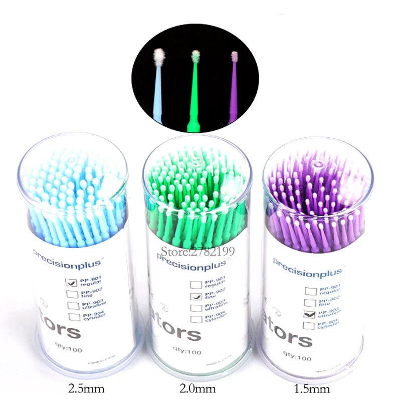 Микроблейдинг микрощетки аппликатор чистящие блотти микро щетка одноразовый