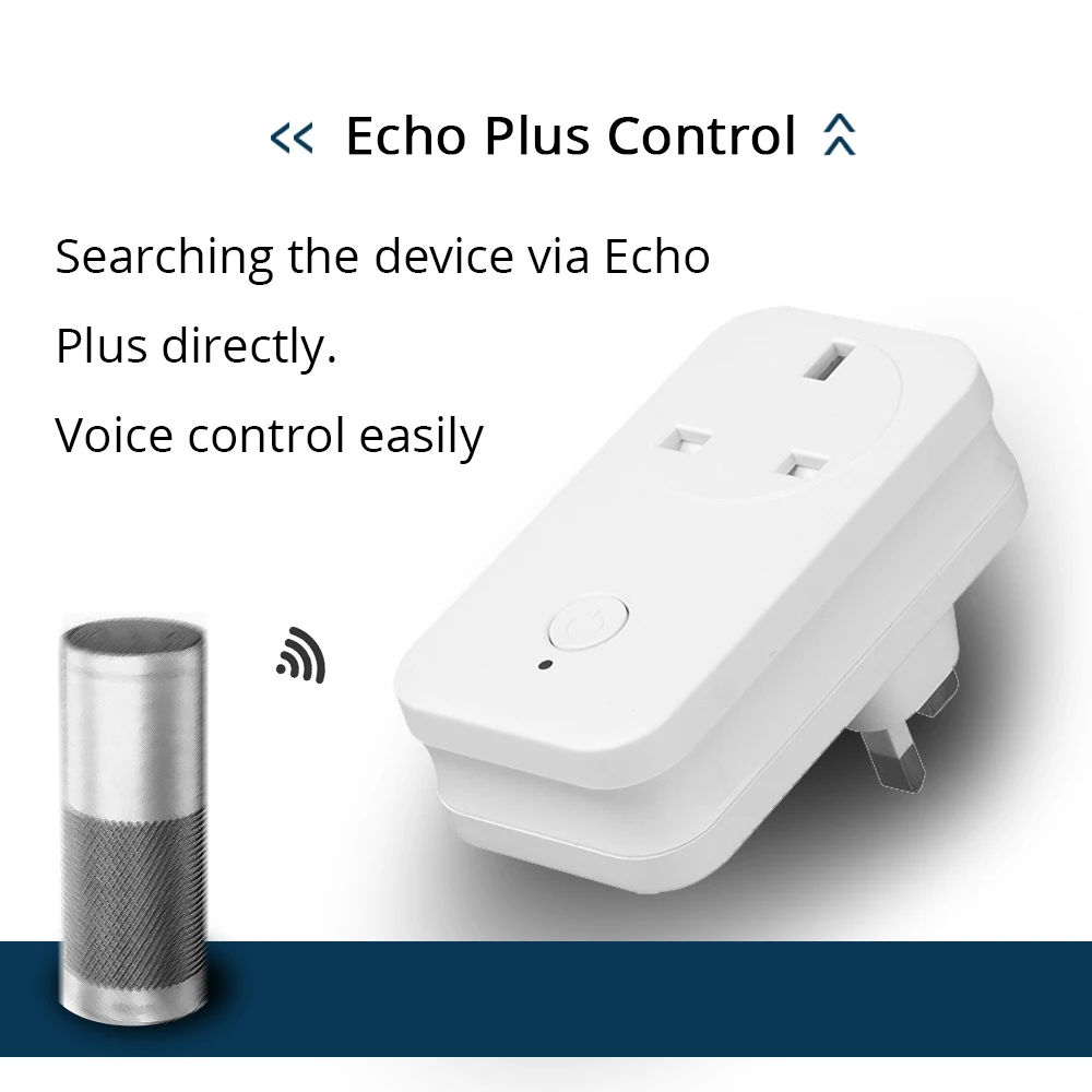 Zigbee 3 0 Великобритания гнездо питания совместимое с SamrtThings Echo Plus смарт гаджет