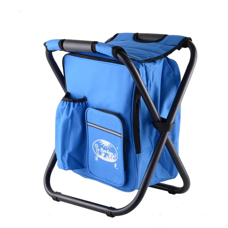 

Portable ice pack with insulation bag can be back fishing stool beach chair light outdoor refrigerated folding stool chair