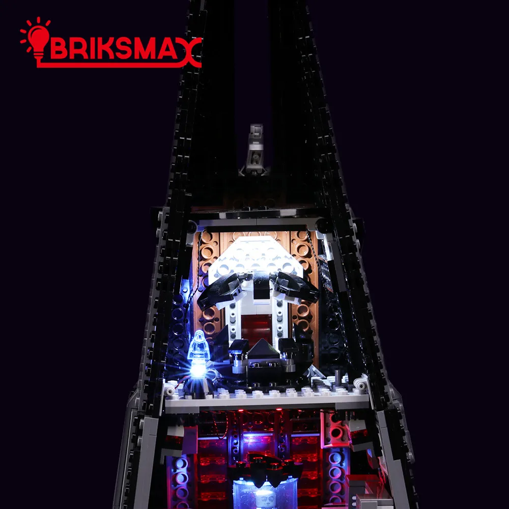 BriksMax светодиодный комплект для Дарта Вейдера замок, домик блоки совместимы с 75251(не включает модель