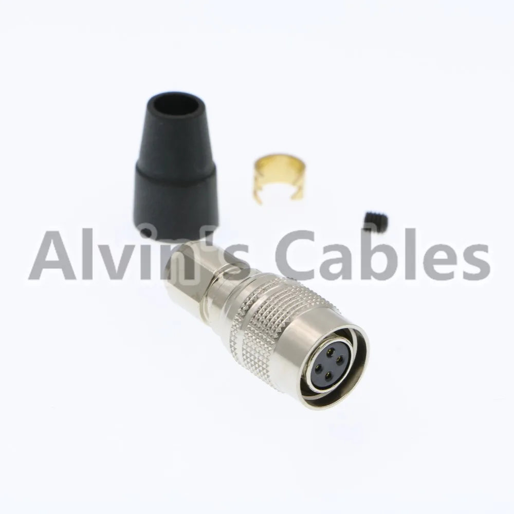 HIROSE HR10A 7P 4S 4 контактный разъем питания совместимый для CCD камер (Бесплатная доставка)|4 pin female|4 female connectorconnector