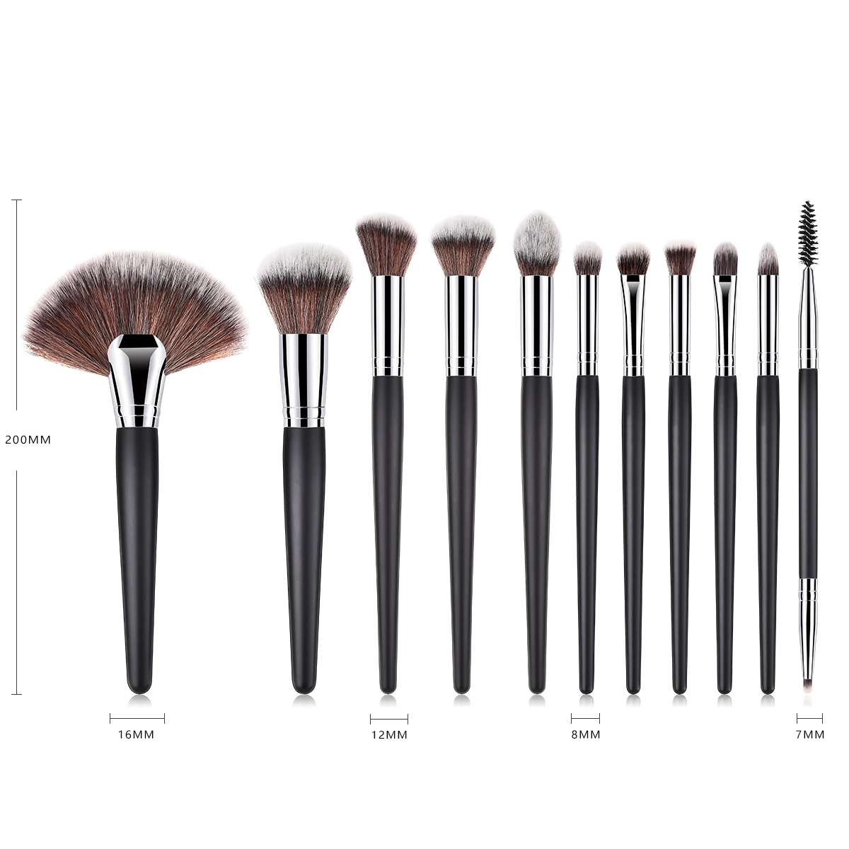 BBL 11 шт. Премиум набор кистей для макияжа Maquillaje Профессиональный пушистый