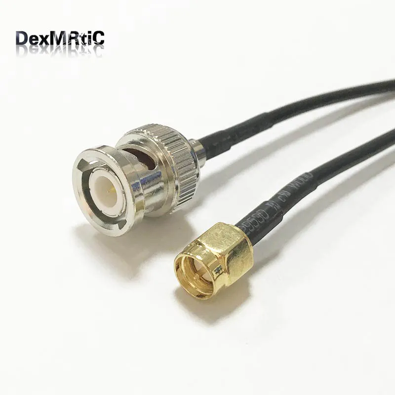 1 шт. новый штекер BNC SMA Штекер RG174 коаксиальный кабель Pigtail 20 см адаптер|plug connector|plug