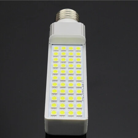 G24 LED Bulb 44 SMD5050 Horizontal Plug LED Lamp E27 G24 LED Light 85-265V Warm White/Cold White free shipping