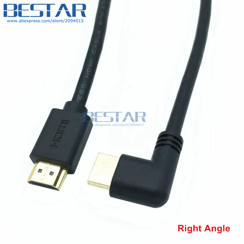 Кабель HDMI V2.0 с левым и правым углом вверх вниз кабель Папа папа 15 см 60 6 футов 4K * 2K