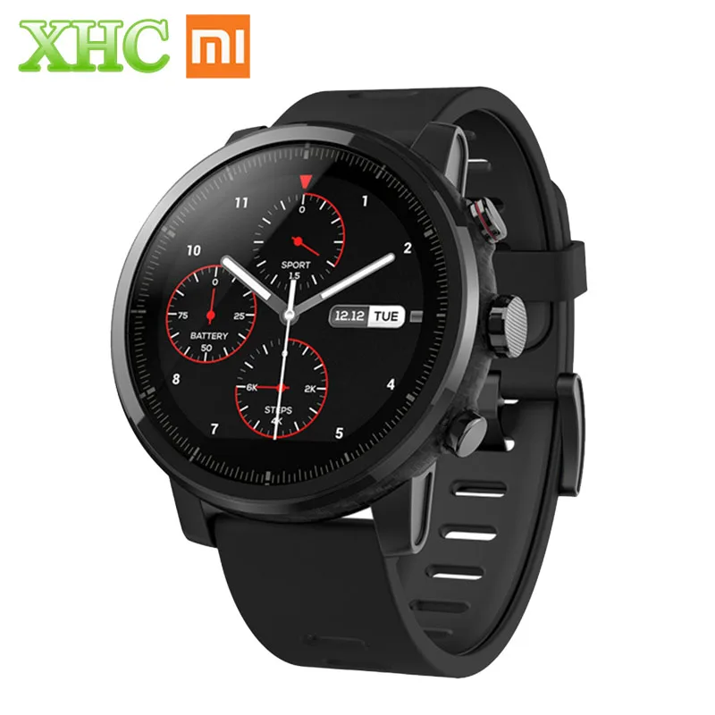 Оригинал Международный Xiaomi Huami Amazfit Stratos Смарт часы 5ATM Водонепроницаемый 1 34 'Ɗ