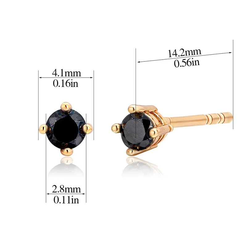 Милые маленькие серьги-гвоздики желтого и золотого цвета с четырьмя круглыми