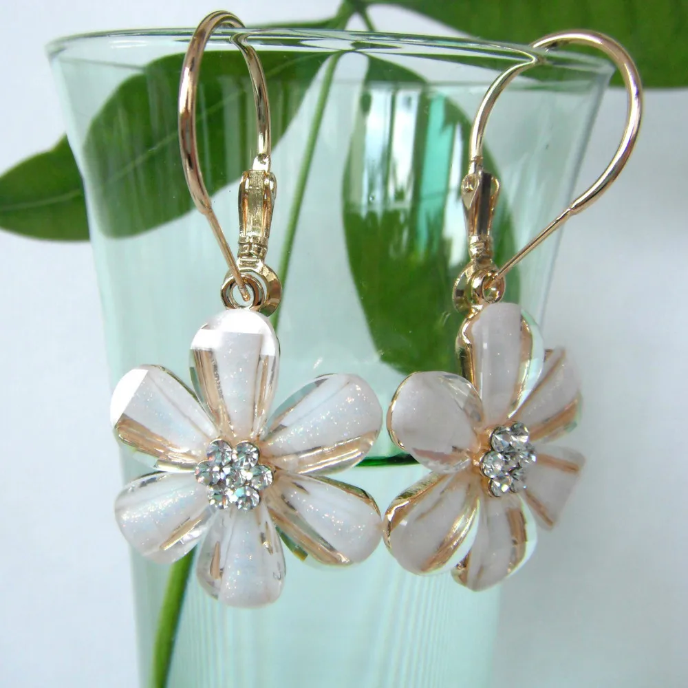 Серьги кольца Navachi SMT1108 с желтыми кристаллами и стразами|earrings earring|crystal rhinestone