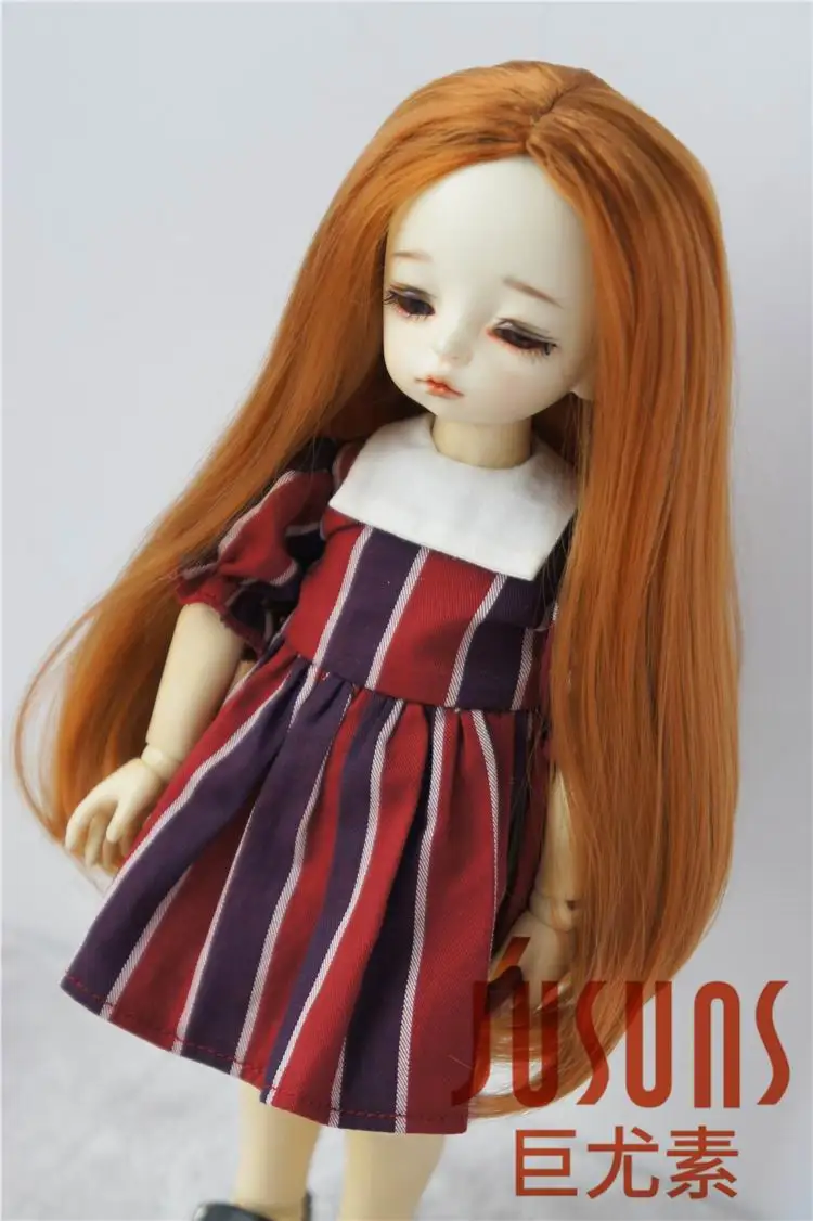 JD016 YOSD 1/6 BJD кукольные парики, модные длинные кудрявые парики, размер 6-7 дюймов, синтетический мохер, кукольные парики