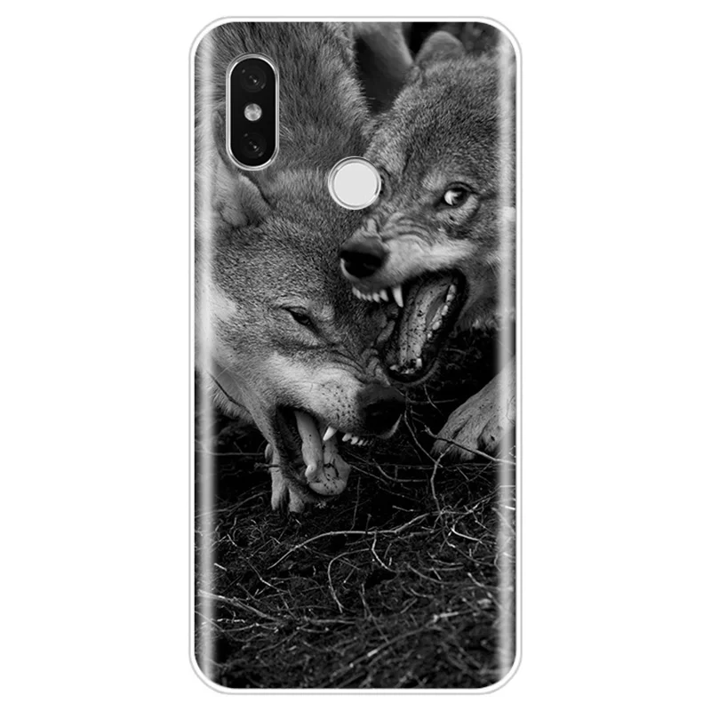 Чехол для телефона Fierce Snow Wolf мягкий силиконовый чехол из ТПУ Для xiaomi 4 4S 5 5C 5S PLUS 6 6X 8
