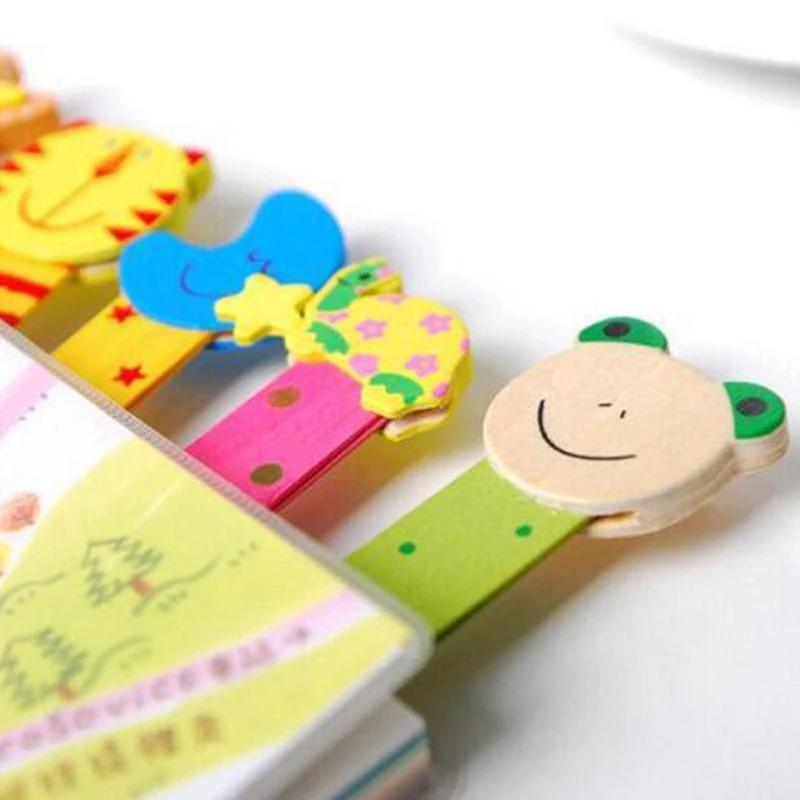 Новинка 20 шт./лот новые канцелярские товары деревянные Мультяшные закладки весы