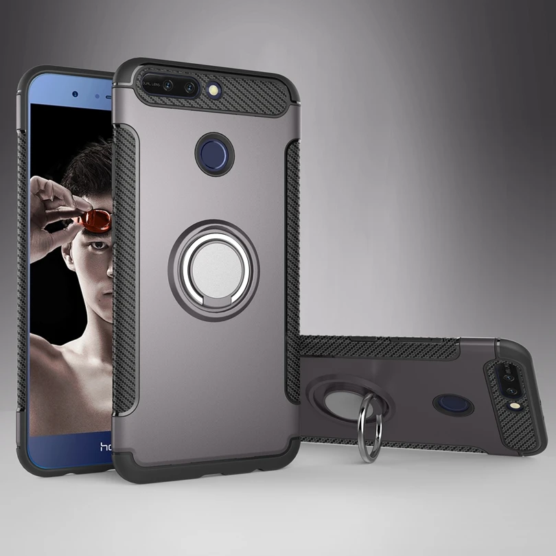 For Huawei Honor V9 / Honor8 Pro 5.7&quot Case Vehicle Armor Cover With Ring Stand Skin Shockproof Shell |