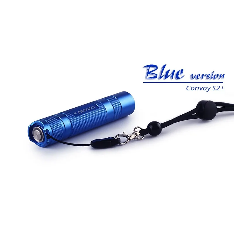 Светодиодный фонарик Convoy S2 + синий Cree XML2 U2-1A EDC фонарь Самооборона для кемпинга