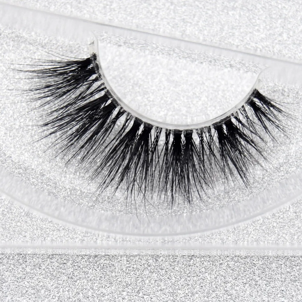 

visofree Mink eyelashes Thick False Eyelashes Transparent Plastic Fake Eye Lashes 3D mink lashes Fashion eyelash extension tools