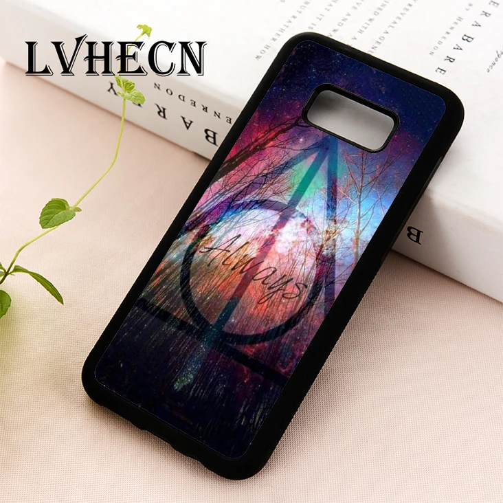 LvheCn ТПУ чехол для телефона чехол для samsung S5 S6 S7 S8 S9 S10 EDGE PLUS S10e lite Примечание 5 8 9 всегда деревья логотип ночное небо Поттер