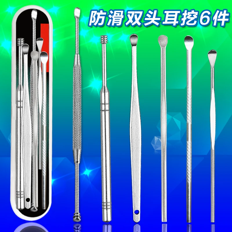6 шт. спиральные ложки из нержавеющей стали|ear spoon|ear toolsear dig |
