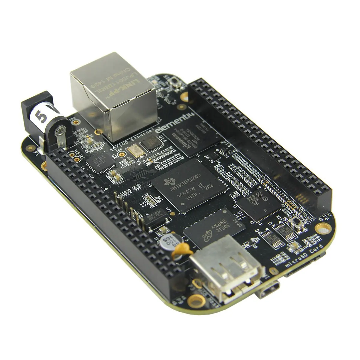 5 шт. BeagleBone Black 1 ГГц ARM Cortex A8 512 Мб DDR3 4 ГБ 8 бит eMMC BB AM3358 Development Board Kit Rev.C|beaglebone black|ddr3