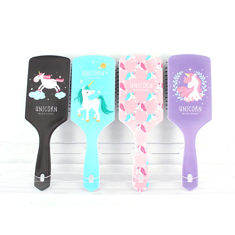 1 шт. Антистатическая щетка для волос в виде единорога с милыми животными