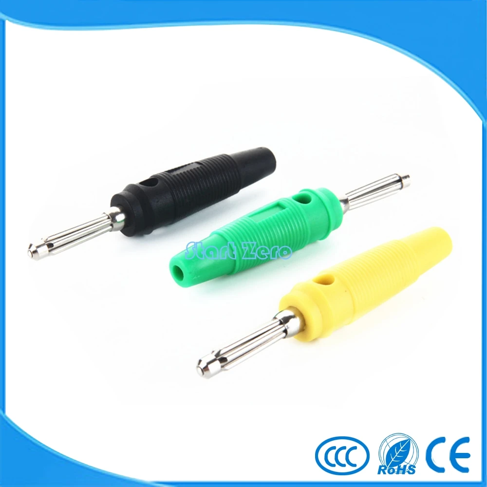 Штекер типа банан 4 мм из чистой меди высокого давления 20 А семь стежков штекер