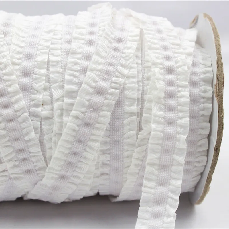 1630203 16 мм однотонная крючком Цветочная Складная эластичная лента 10 ярдов Кольца