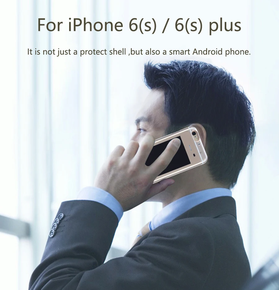 Новые умные чехлы для iPhone 6/6 plus 3 SIM 3 в режиме ожидания с системой Android TF Solt, удлиняющая защитная оболочка, долгий режим ожидания