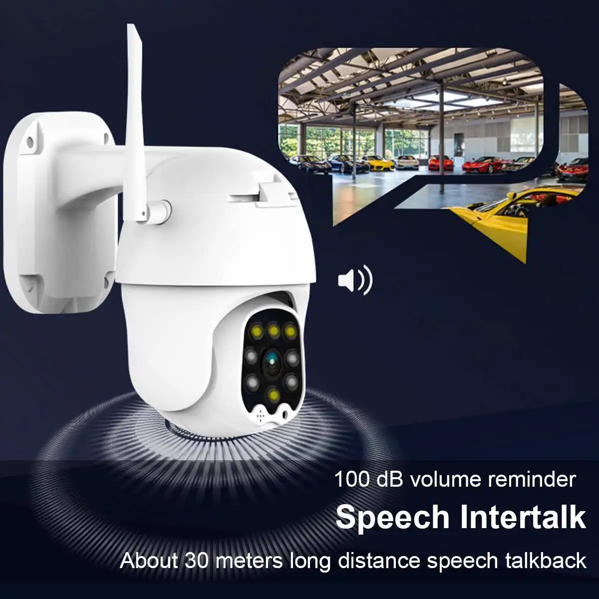 1080P IP камера наружная скорость купольная беспроводная видеокамера с Wi-Fi 3 ночного видения двухсторонняя аудио камера видеонаблюдения