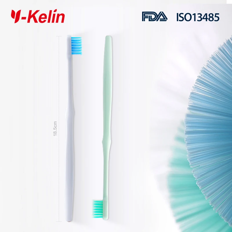 Новое поступление Y-kelin u-образная Ортодонтическая зубная щетка мягкая щетина зубная щетка распорки зубная щетка маленькая головка - Цвет: 2 color pack