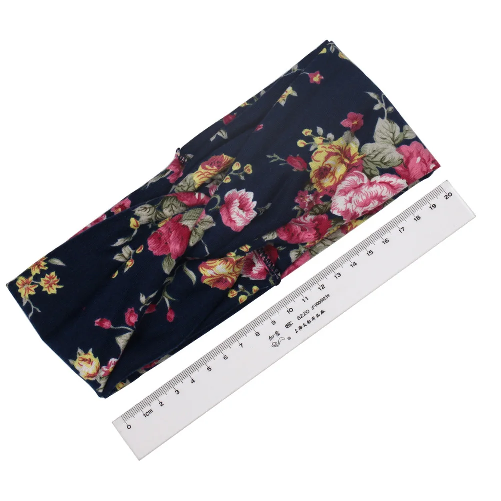 Женская повязка на голову в стиле бохо с розами Ретро стиль перекрещивающиеся