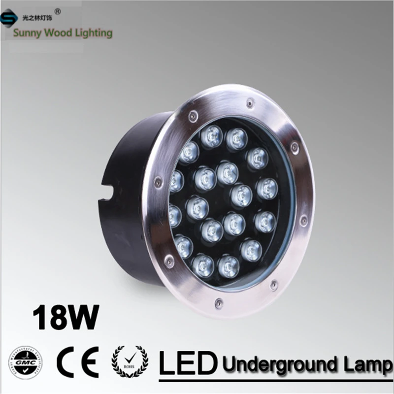 Бесплатная доставка светодиодная подземная лампа 18 Вт встроенная фонарь
