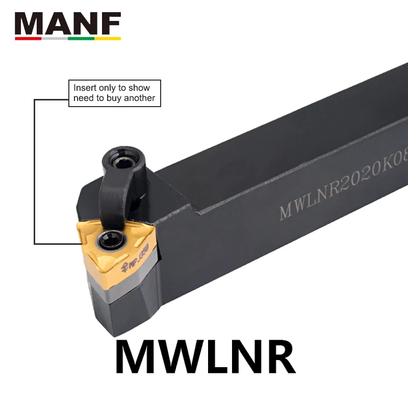 MANF MWLNR-2525M08 16 мм 25 мм Внешние твердосплавные вставки поворотные инструменты держатели токарный станок с ЧПУ резка обработка расточные держатели инструментов токарный станок по металлу