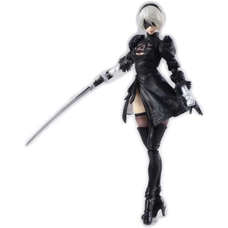 ПВХ NieR Automata YoRHa No.2 тип B 2B 15 см комикс Pa Change экшн-модель Боевая аниме фигурка