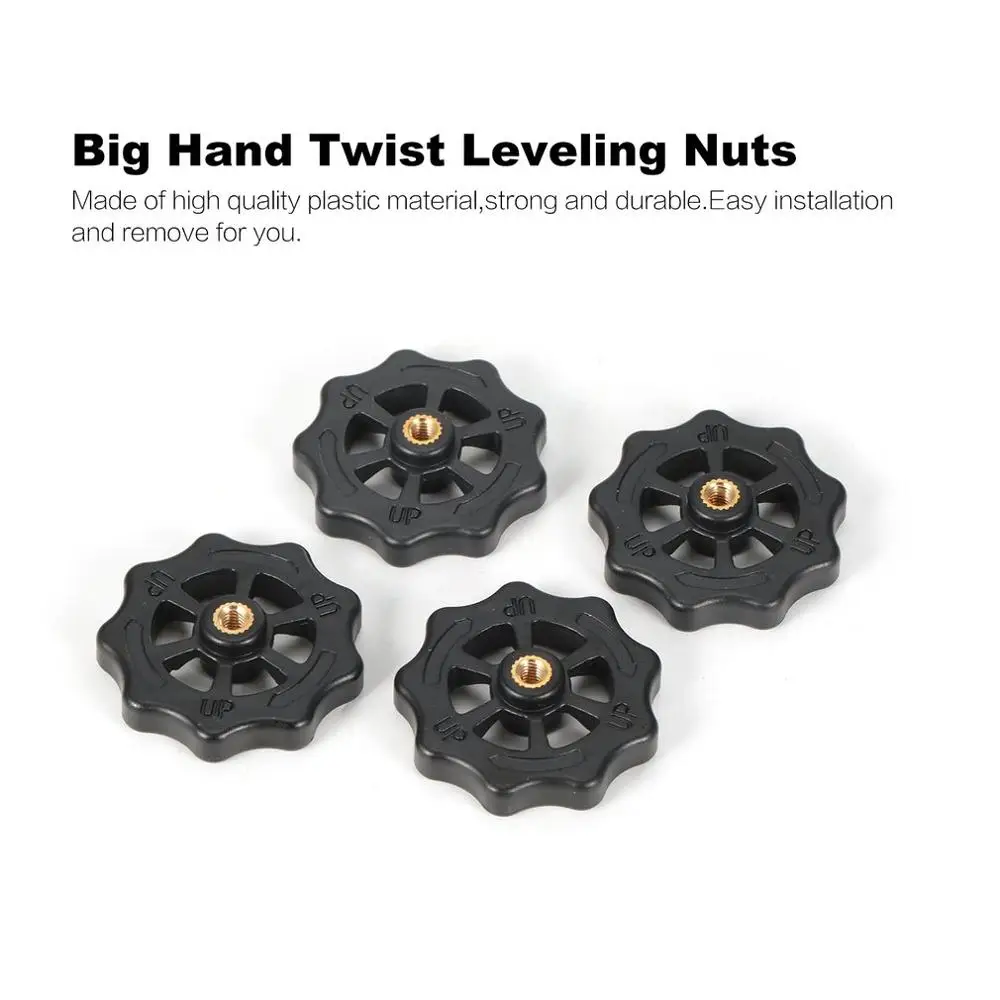 4PCS Upgraded Big Hand Twist Auto Leveling Nuts For Creality CR-10 CR-10S Mini Ender 3 3D Printers Printer Accessories | Обустройство