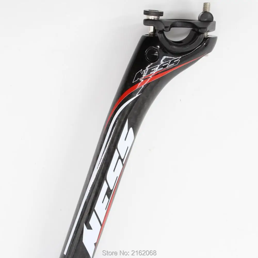 

New NESS Road bike 3K full carbon seatpost Mountain carbon bicycle seatpost MTB parts 27.2/30.8/31.6*350mm 25mm offset Free ship