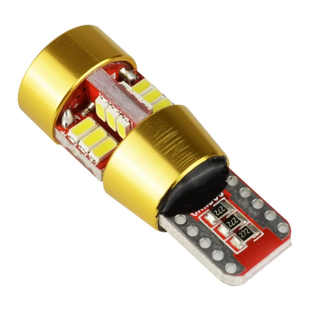 2 шт. Safego T10 27SMD 3014 чипы Светодиодные клиновидные лампы с Len для салона автомобиля