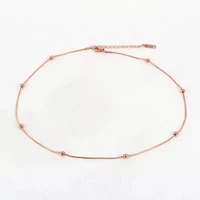 yun ruo rose gold silver color snake chain choker necklace titanium steel jewelry woman birthday gift never fade drop shipping