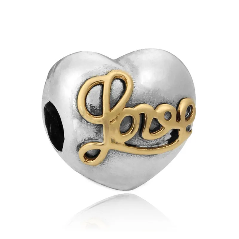 Neastamor Новинка Nan мама сестра Любовь Сердце подходит для женщин Pandora талисманы сплав браслет и браслет DIY Ювелирные изделия P003 - Цвет: W693