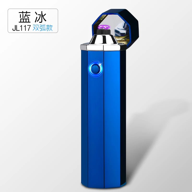 USB перезаряжаемые зажигалки двойная дуга Зажигалка курительная трубка сигарета