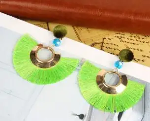 2019 новые модные серьги с кисточками для женщин богемные женские висячие ручной