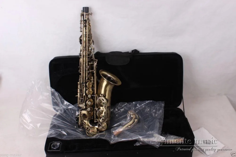 

New alto sax Saxophone Antique High quality Low Price Inlaid Pattern