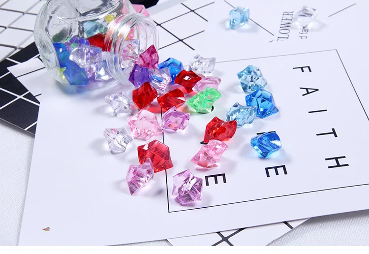 20 шт./лот лед гранулы Прозрачный Красочный Искусственный фотографии реквизит